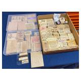 PST033 - Large Lot of Rubber Stamps - Quotes & Sayings & More Theme See Photos
