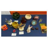 PST076 - Lot of Vintage Decorative Ceramic, Glass Collectibles - See Photos