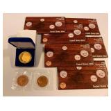 PST302 - Six 1985 Uncirculated U.S. Coin Sets & 1907 Indian Head Double Eagle Reproduction & More
