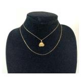 PST308 - 14K and 10K Gold Chain Necklaces