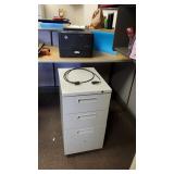 Ais008 - HP Laser Jet Pro 400 Printer & 3-Drawer File Cabinet