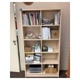 Ais011 Laminated Presswood Bookshelf 37.5" x 12.5" x 71.25" (ITEMS ON SHELF NOT INCLUDED)