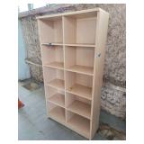 Ais022 Book Shelf/Compartment Presswood Storage Unit 37.5"w x 71.5h" x 13.75"d