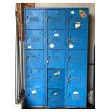 Ais035 - 15-Compartment Metal Storage Locker 45.5W x 15" d x 72" H