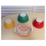 Amf008 Various Vintage Pyrex Dishes