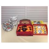 Amf016 Chinese Tea Sets, Foo Dog & Rose Medallion 