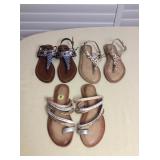 Amf037 Three Pairs Of Women‘s Shoes Size 9 New 