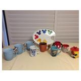 Amf093 Disney Ceramic Mugs & Plate
