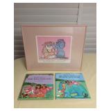Amf097 Framed Diana Hansen-young Mango Hill Picture & Two Books 