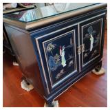 IML007 - Vintage Oriental 2-Door Cabinet w/Drawers 28" x 18" x 27"  