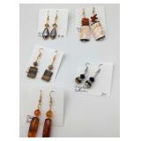 IML709- Five Pairs of Myrna Lee Chang Designer Dangle Earrings
