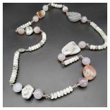 IML744 – Myrna Lee Chang Fashion Necklace Agate & Jasper