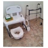 WWS013 - Shower Chair, Walker, Toilet Seat & More Useful Home Aids