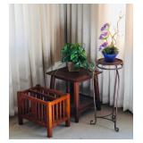 PSM003 - Wood Side Table & Wood Magazine Rack & More