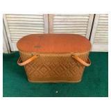 Psm016 Large Vintage Picnic Basket