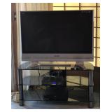 PSM026 - 41" PANASONIC HD Plasma TV, DVD Player & Glass Stand