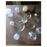 PSM051 - Vintage Glass Lazy Susan, Glass Containers & More