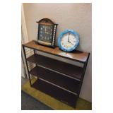 AAE017 - Apollo Quartz Clock, Kimbell Wall Clock & Four-Tier Metal Shelf Unit