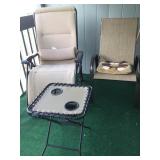 AAE046 - Patio Furniture - Chairs & Folding Picnic Table