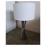 AAE051 - Silver Finish Table Lamp w/Lamp Shade