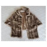 AAE072 - Vintage Faux Fur Wrap For Regina Glenara by Glenoiy
