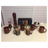 Afm002 Tiki Mugs, Pepper Mill, Salt & Pepper Shakers & Other Tiki Bar Items