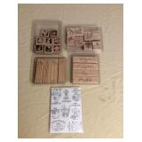 Afm016 Five Sets Of Stampin Up! Rubber Stamps