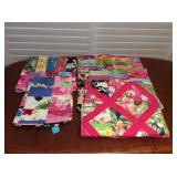 Afm032 Five Vintage Hawaiian Patchwork Quilt Blankets 