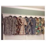 Afm037 Seven Men’s Aloha Shirts Size S & M