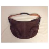 Afm109 Coach Brown Suede Bag