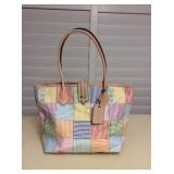 Afm110 Dooney & Bourke Striped Patchwork Bag