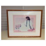 Afm115 Framed Diana Hansen - Young Picture Of Hawaiian Woman