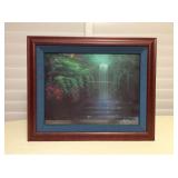 Afm116 Framed Picture Of A Lovely Waterfall By Miller