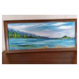 Kve002 Original Framed Scenic Oil Painting Signed by Artist