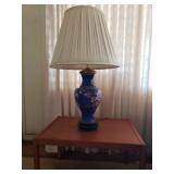 KVE025 - Vintage Cloisonne Lamp w/Lampshade