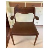 Kve029 Mid Century Modern Wooden Arm Chair