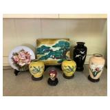 Kve034 Japanese Cloisonné Vases & Plates Collection