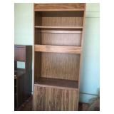 KVE037 - Press Wood Shelf Unit w/Cabinet 30" x 15" x 75"