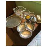 KVE045 - Great Selection of Silver Plated Display Dishes, Bowls, Tray & More
