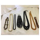Kve065 Seven Costume Beaded Jewelry Necklaces