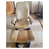 KVE107 - Stressless By Ekornes Recliner & Ottoman