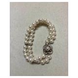 Kve111 14K Pearl & Ruby? Bracelet