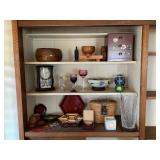 Kve123 Chinese Tea Basket Set, Crystal Vase, Mantle Clock & More!