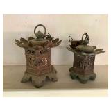 Wle053 Vintage Metal Oriental Hanging Lanterns