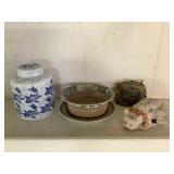 Wle054 Vintage Oriental Porcelain Decor