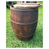 WLE076 - Large Vintage Wood Barrel w/History #3 of 4