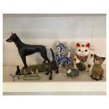 Wle080 Cat & Dog Figurines