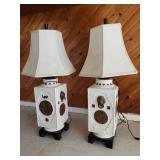 WLE105 - Pair of Lamps w/Unique Design