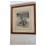 WLE125 - Another Koa Frame Kim Taylor Reece Hula Dancer Phtograph