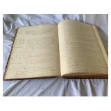 WLE130-Antique Historical Honolulu Court Records 1887-1888 Leather Bound Book 